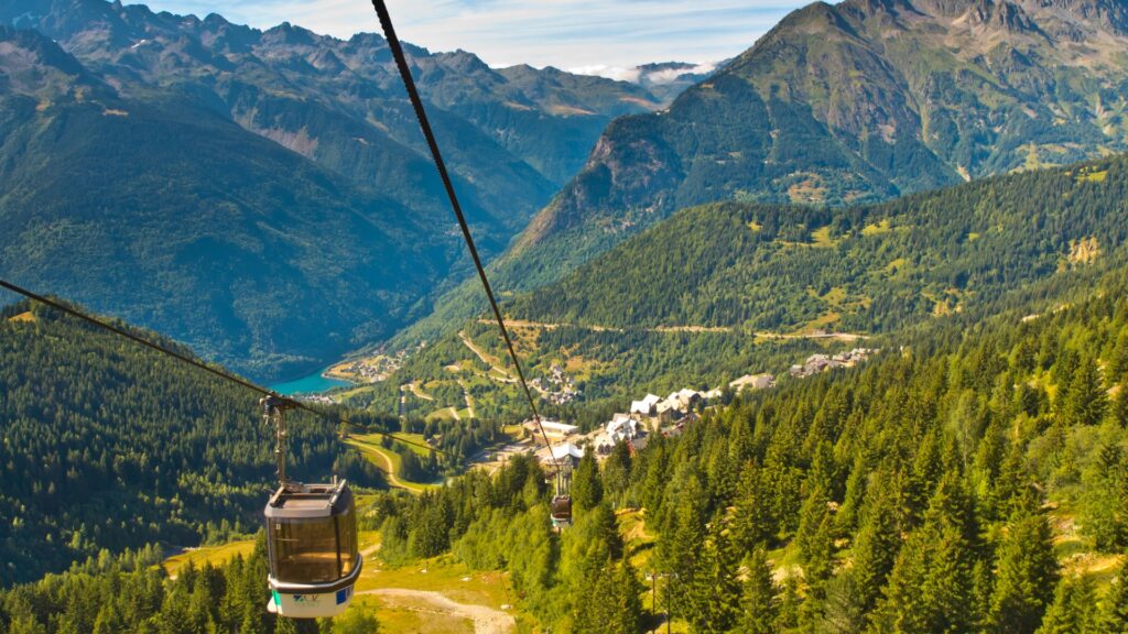cable car french alps picture id518231158